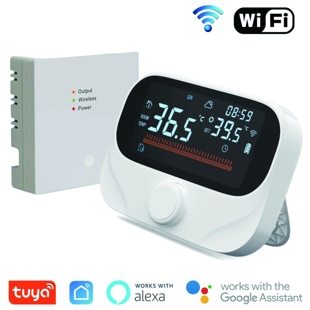 AE-613 wireless wall-hung boiler thermostat and receiver