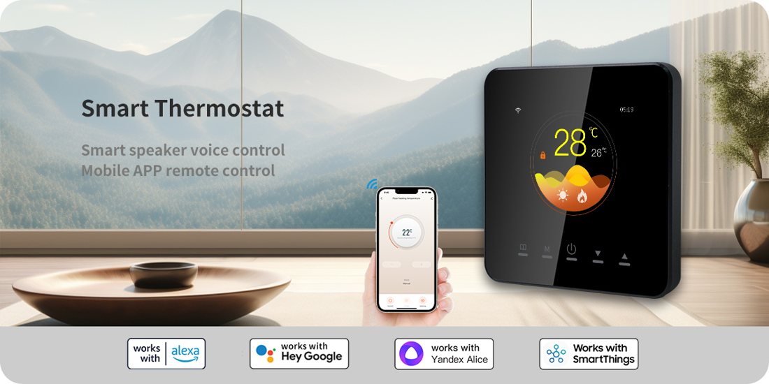 AE-5509D Boiler Heating Smart Thermostat smart thermostat product view 2