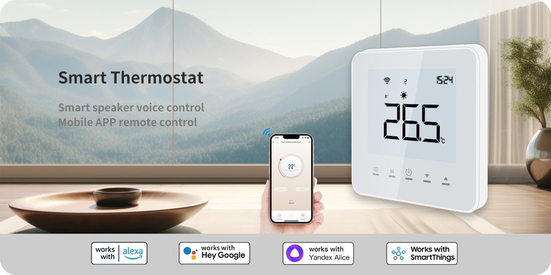 AE-5501D Floor Heating Smart Thermostat smart thermostat product view 2