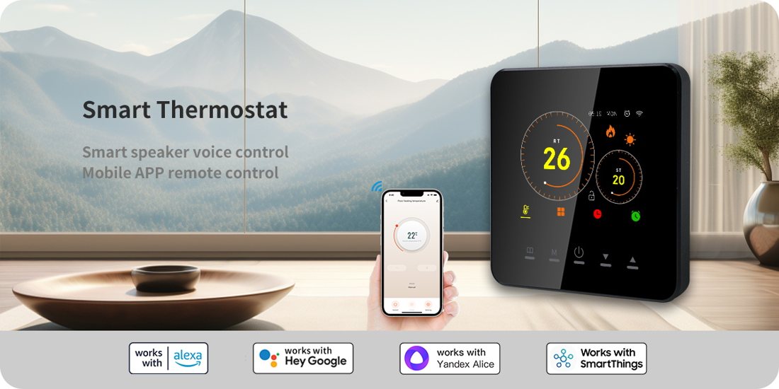 AE-5507D Floor Heating Smart Thermostat smart thermostat product view 4