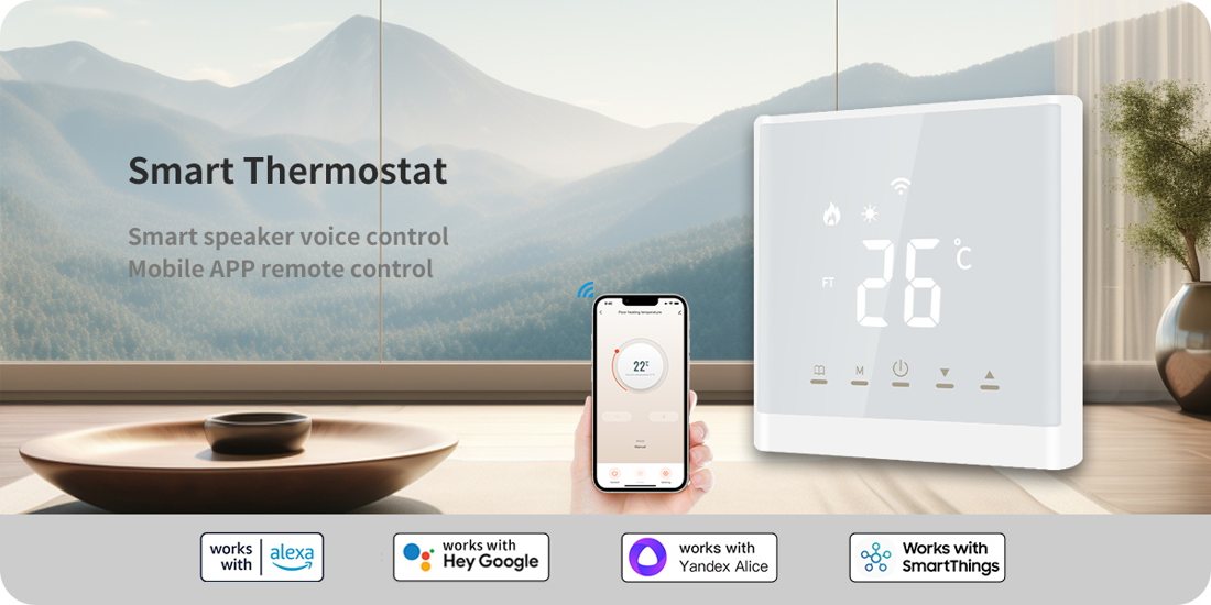 AE-667D Floor Heating Smart Thermostat smart thermostat product view 3