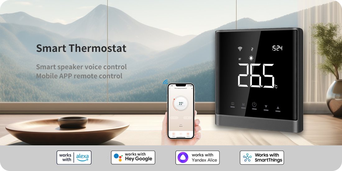 AE-668D Floor Heating Smart Thermostat smart thermostat product view 4