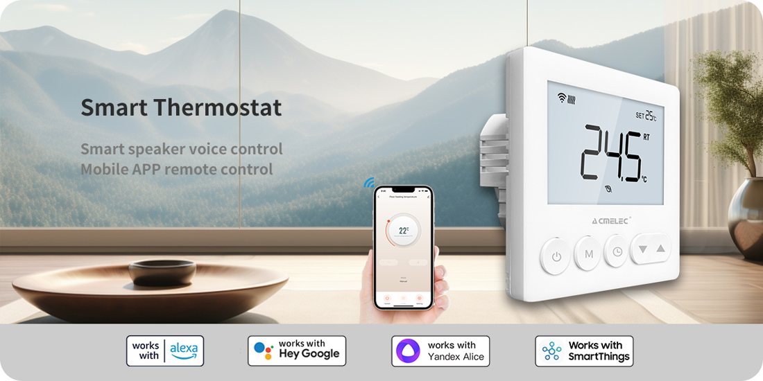 AE-T7D Floor Heating Smart Thermostat smart thermostat product view 3