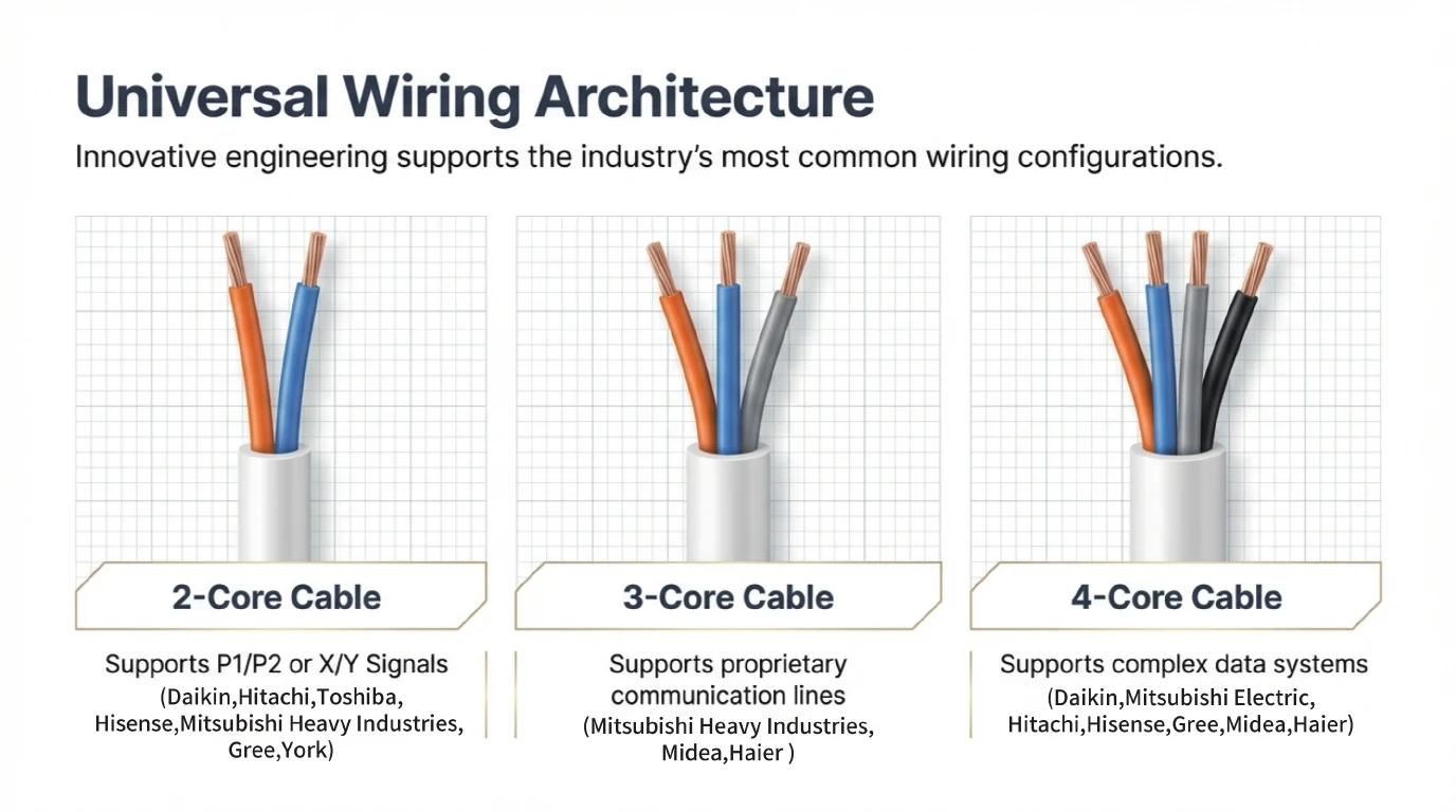 S20 universal two three and four core wiring architecture