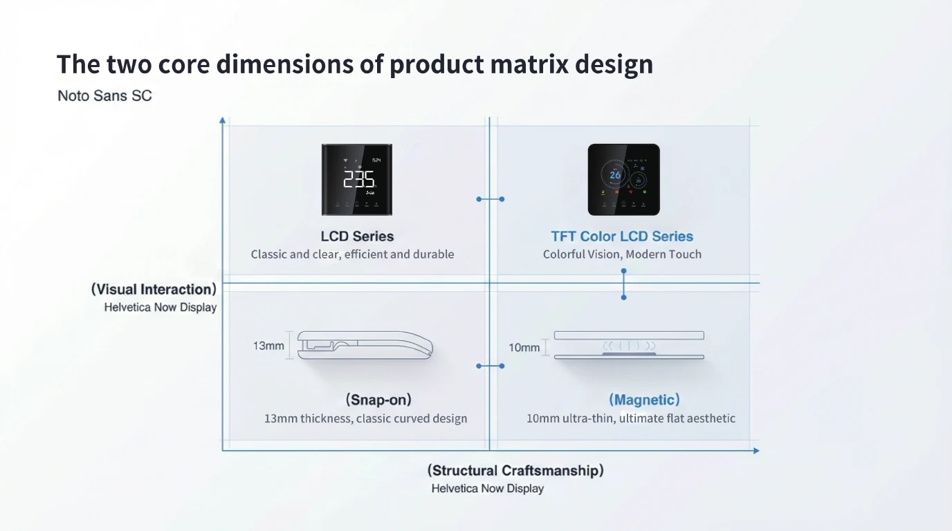 S20 product matrix for visual interaction and mounting structure