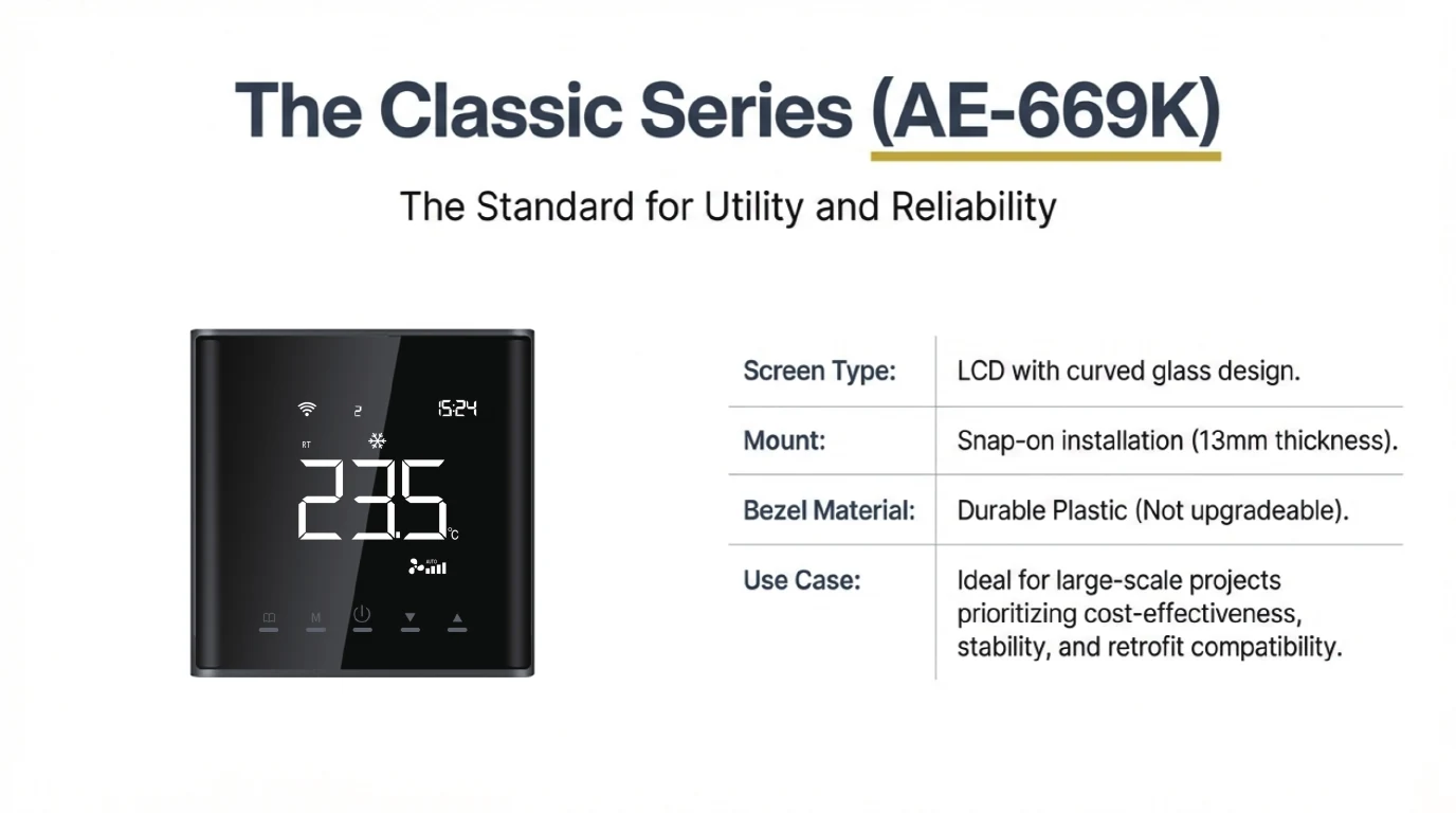 S20 classic AE-669K LCD thermostat series