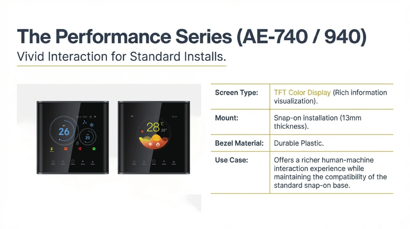 S20 performance AE-740 and AE-940 thermostat series